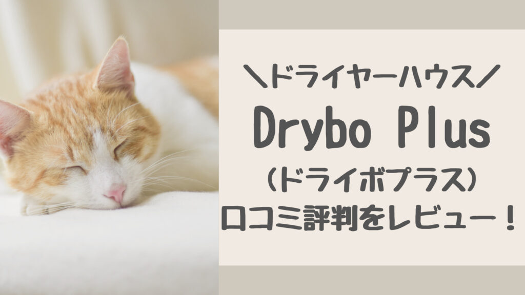 Drybo Plus(ドライボプラス)の口コミ評判をレビュー