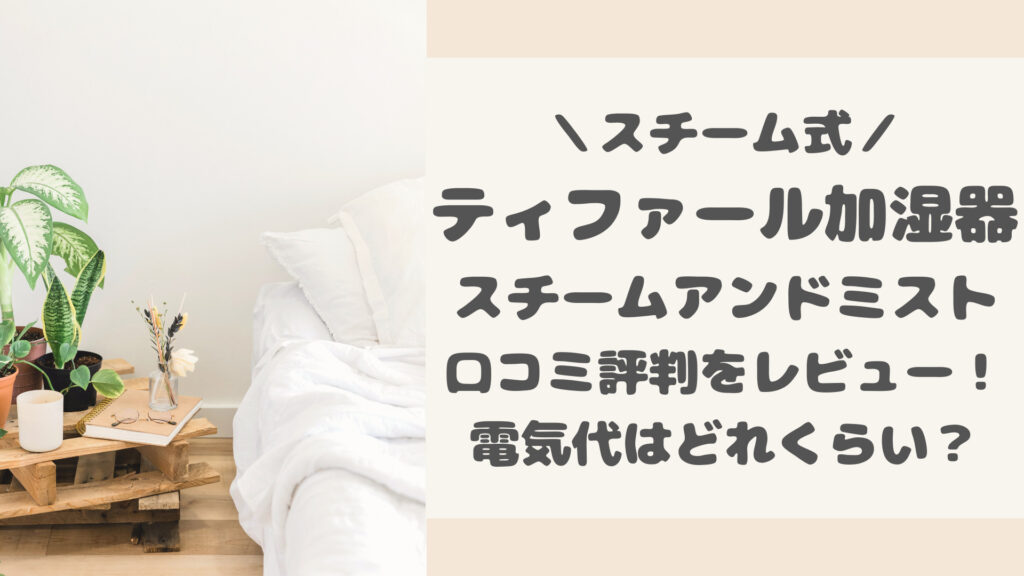 ティファール加湿器スチームアンドミストの口コミレビュー