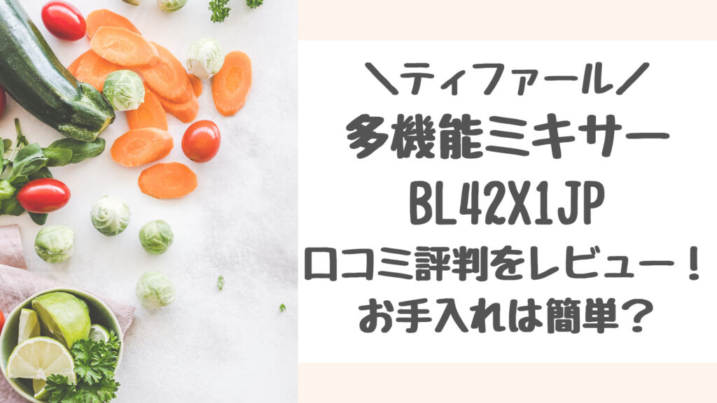 ティファールBL42X1JPの口コミ評判をレビュー