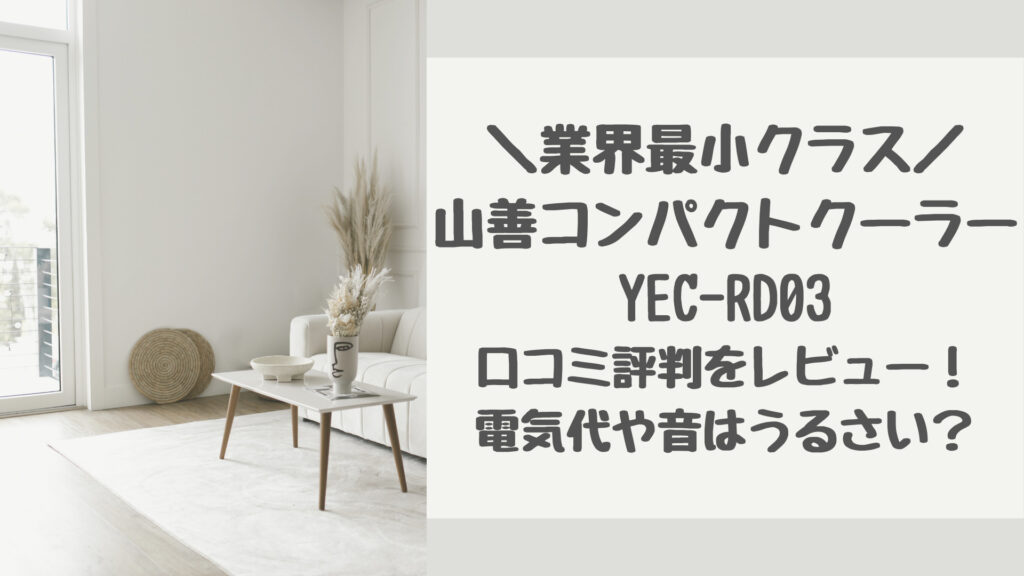 YEC-RD03の口コミ評判をレビュー