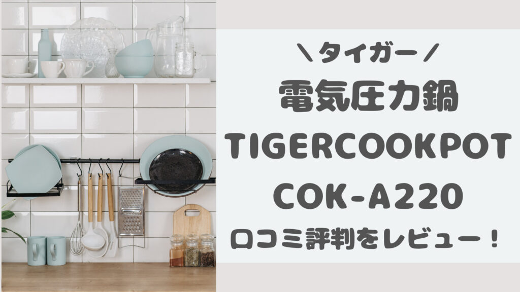 タイガー電気圧力鍋TIGERCOOKPOTの口コミ評判をレビュー